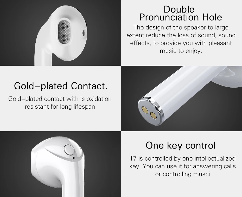 Langsdom T7 Bluetooth наушники для airpods вкладыши True Беспроводной наушники для телефона Bluetooth V4.2 стерео блютуз Наушники для Мобильный телефон Fone де ouvido