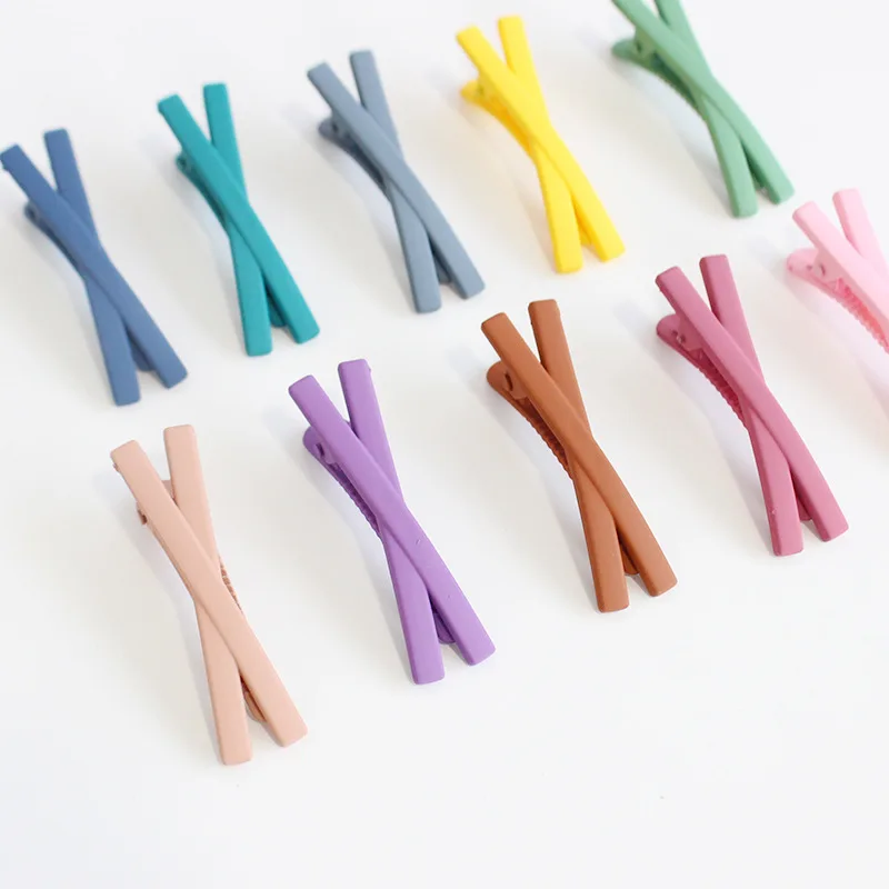 

Fashion Women Colorful Wild girl candy color clip Barrettes Female Elegant Headbands Hair Clips Lady Hairpins Hair Accessories