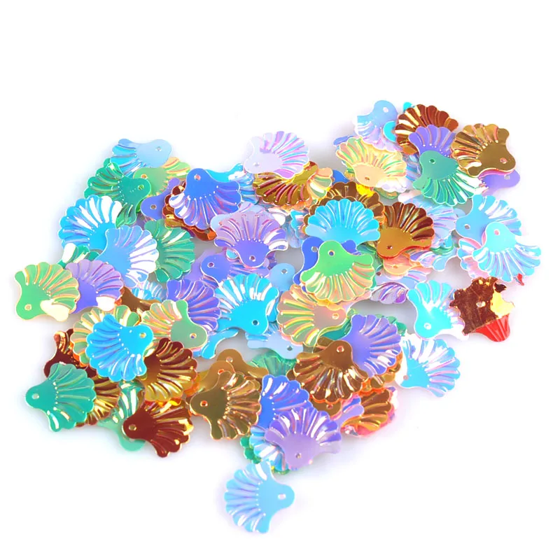 

Mixed Shell Spangle Sequins DIY Garment Decor Accessory Sequins For Crafts Sewing Paillette Scrapbooking 23g(about 300pcs) C1873