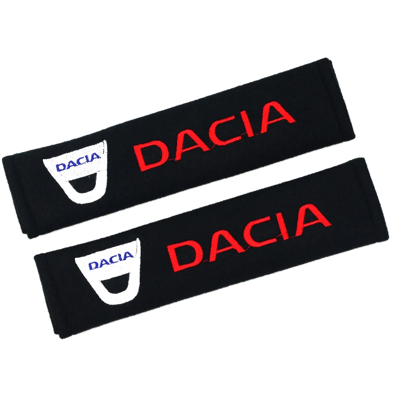2pcs Car Safety Belt embroidery pattern covers seat belt fit for Dacia Car-styling 2pcs Car Safety Belt embroidery pattern covers seat belt fit for Dacia Car-styling