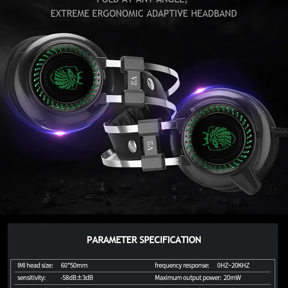 MagiftV2 Professional Gaming Headset Virtual 7.1 Channel USB Stereo Headphone With Mic Voice Control For Computer Gamer (13)