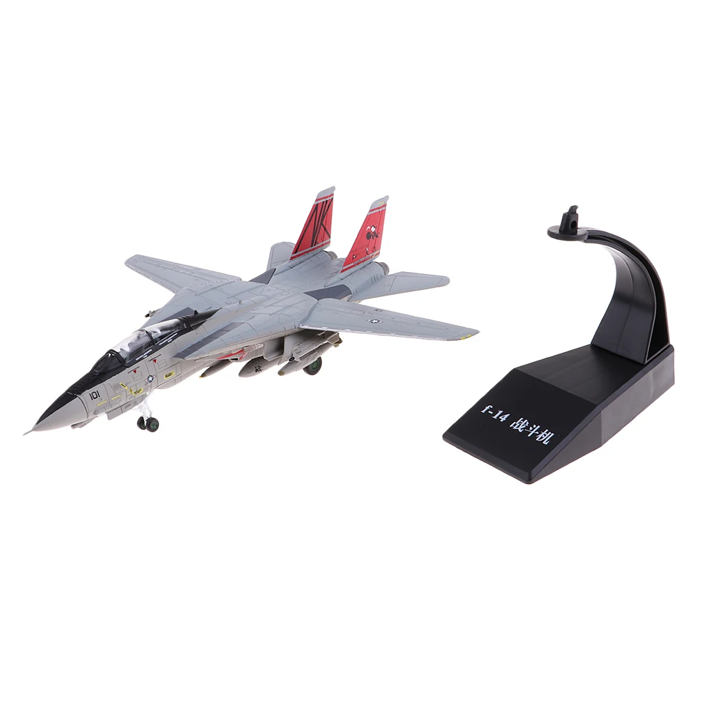 1:100 High Simulation Diecast Fighter Plane Model Toys USA F-14 Fighter Model Toys 20x19x13cm