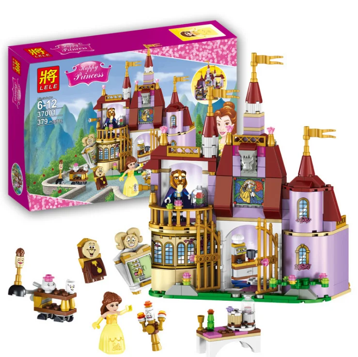 37001Fairy tale tower princess Enchanted Castle Building Blocks Girl Kids Toys Compatible with Block Toys  