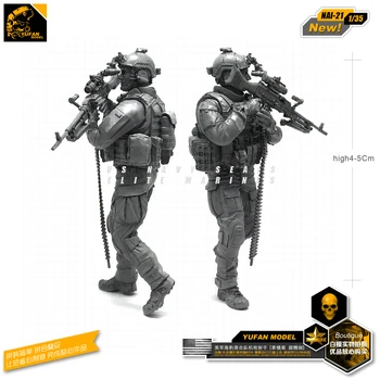 

1/35 Hyundai American Commando Guard Gunman Resin Soldier Model NAI-21