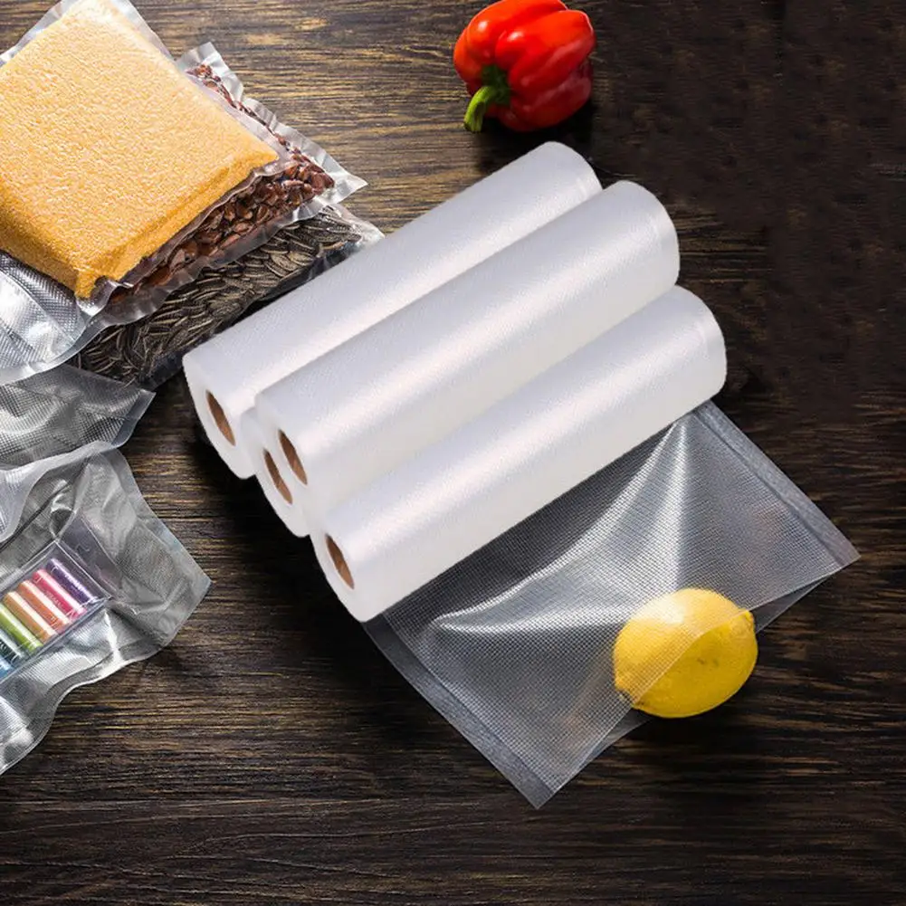 2Pcs 15/20/25cmx500cm Kitchen Vacuum Sealer Rolls Food Saving Seal