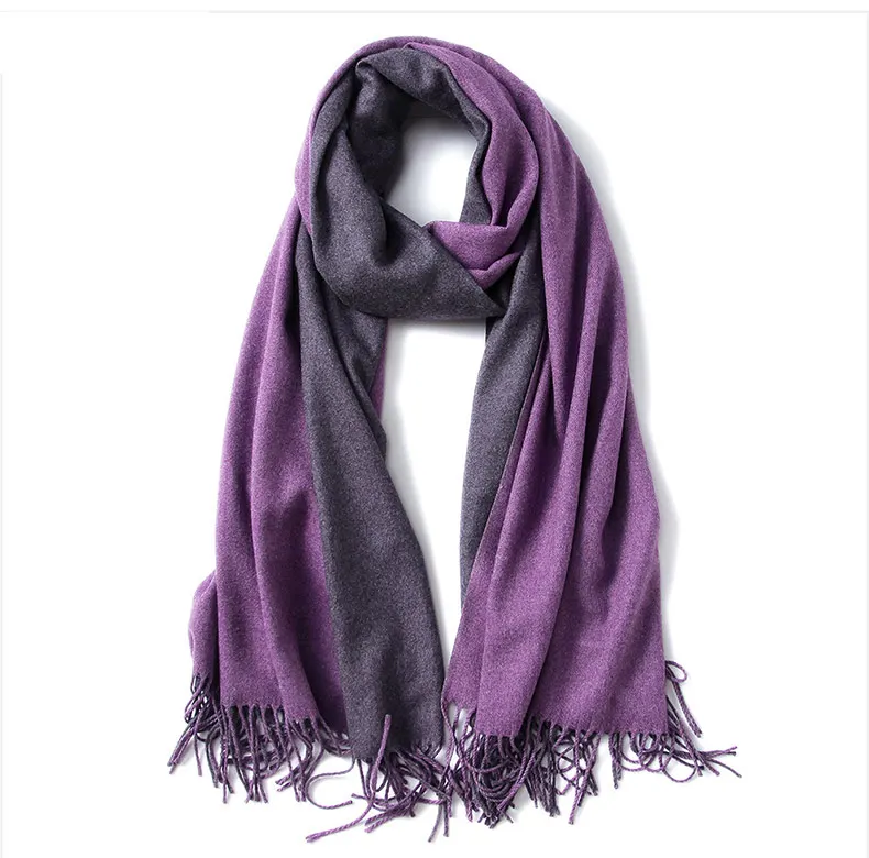 1 (12)Winter Scarf Women Men Luxury 2018 Double sided splice Tartan Cashmere Winter Warm Square Plaid Wool Shawl In Women Scarves