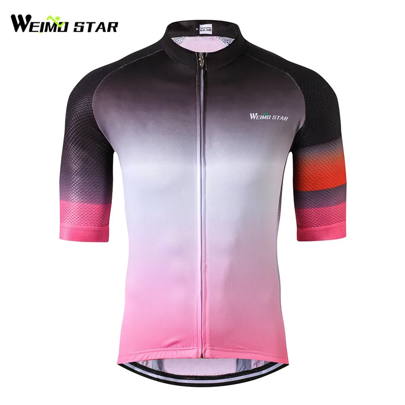 Pink Cycling Jersey Men Bike Clothing Bicycle Top Ropa Ciclismo Maillot