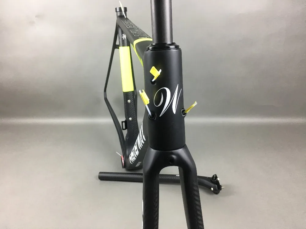 Sale classic design FASTERWAY PRO full black with no logo carbon road bike frameset:carbon Frame+Seatpost+Fork+Clamp+Headset,free ems 61