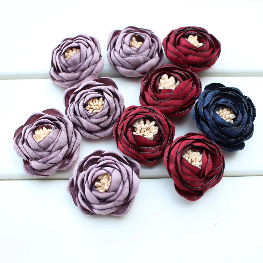 satin fabric flowers (8)
