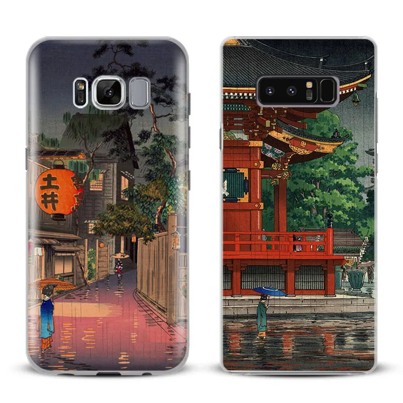 

Ukiyo e Japanese style Art Phone Case Cover For Samsung Galaxy S4 S5 S6 S7 Edge S8 S9 Plus Note 8 9 3 4 5 A5 A7 J5 2016 J7 2017