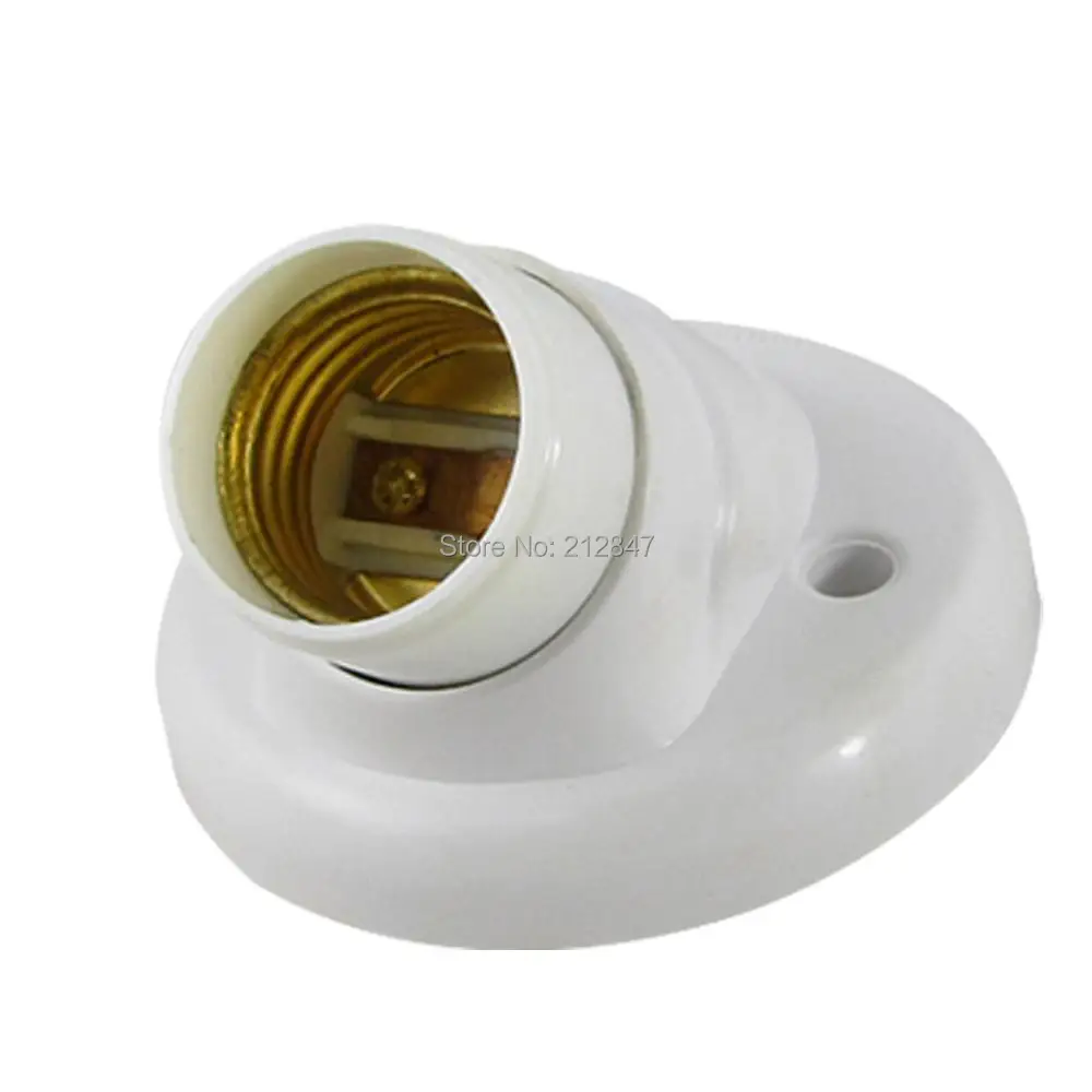 E27 vis base ronde en plastique ampoule lampe douille porte Adaptateur 220V_ft