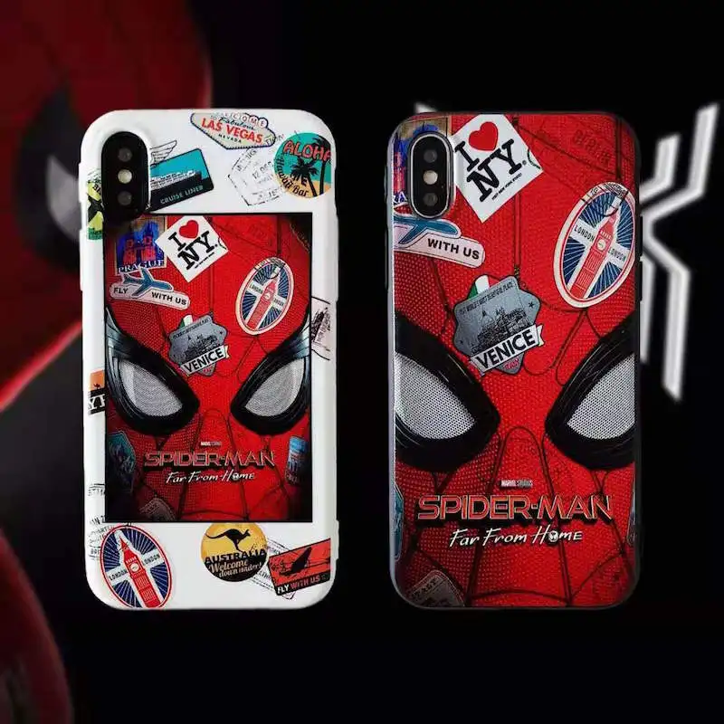 

spider man far from home soft Silicone black cover phone case for iPhone 11 11p X XR XS MAX 6 7 8 plus 6s se for Apple Housing.