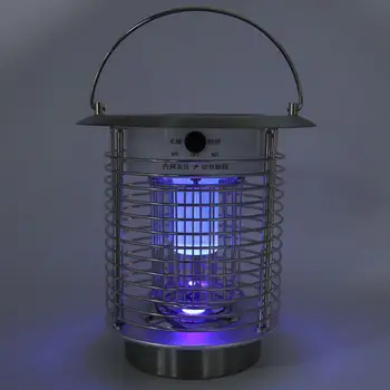 

Stainless Steel Solar Powered LED Light Pest Bug Zapper Mosquito Killer Lamp Garden Lawn Pest Repelling Garden Outdoor Tool