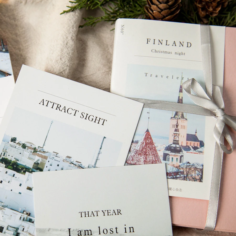 

30pcs Christmas in Finland design card multi-use as Scrapbooking party invitation DIY gift greeting card message postcard