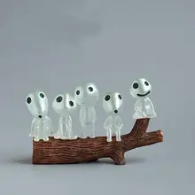 Сказочный Сад, миниатюра набор из 5 крошечные бесшумный дерево фея, серебристые Fugines, мини Садовые принадлежности Террариум DIY аксессуары 5 предмет в партии