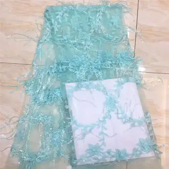 

African Lace Fabric 2018 High Quality Lace 3d Applique Embroidery Tulle French Lace Fabric For Wedding Lace JX2360