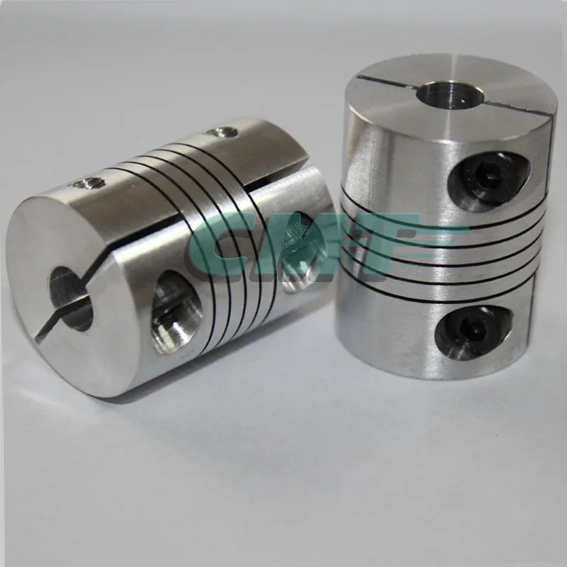 Fevas New Aluminum alloys Clamping Type Thread Winding Elastic Coupling for The servo and Stepper Motor Size D=20 L=25 D1=5mm D2=8mm Fevas New Aluminum alloys Clamping Type Thread Winding Elastic Coupling for The servo and Stepper Motor Size D=20 L=25 D1=5mm D2=8mm