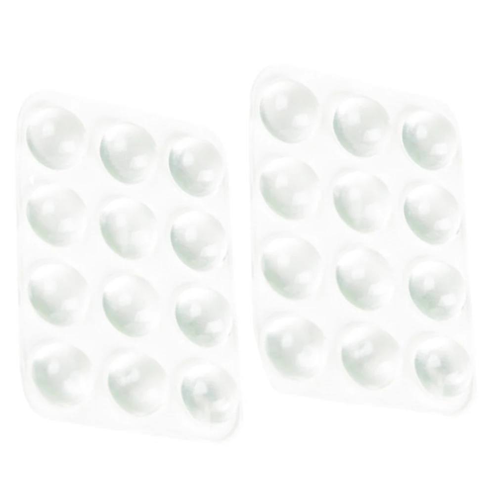 

24PCS Rubber Muffling Elastic Protection Anti-collision Self-adhesive Pad Kitchen Cabinet Door Bumper Transparent