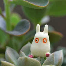 10x Mini Garden Ornament Miniature Figurine Craft Plant Pot Decor White Cute Cat