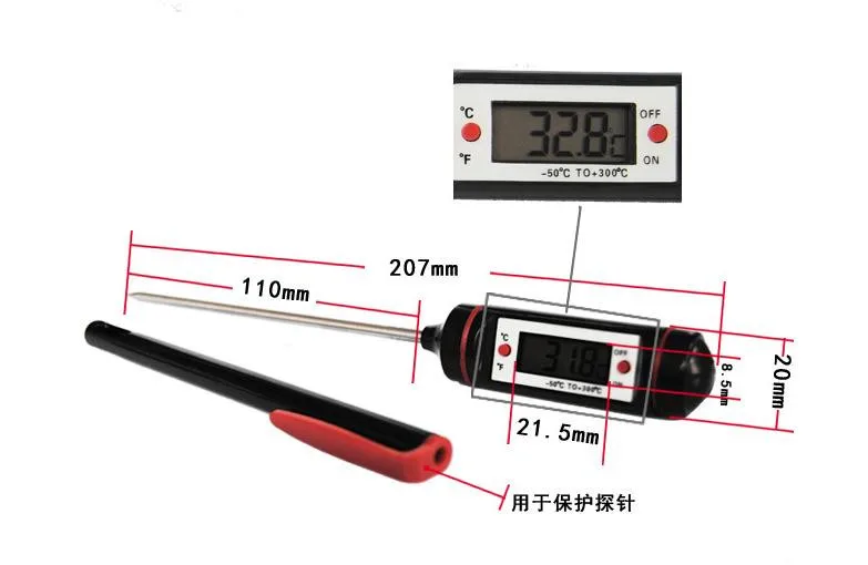 Горячие продажи бытовые Термометры измеряют температуру еды в Kichten Низкая цена Высокое качество