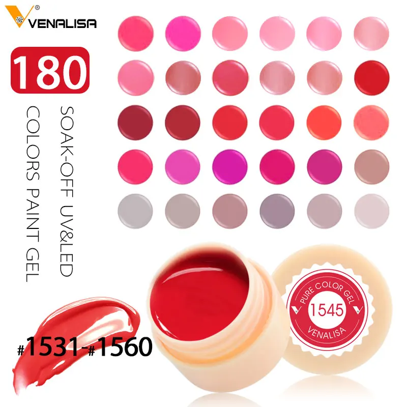 Buy 180 Solid Colors Nail Art Designs VENALISA 2019