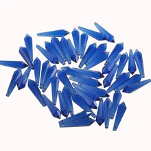 55 мм синий 100 шт./лот U падения хрустальная люстра призмы Свадебная вечеринка поставки украшение дома