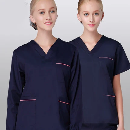

Doctor Suit Hospital Dental Beauty salon Man Surgery Work clothes Long sleeve Nurse Uniform Solid Color Medical Scrubs Set