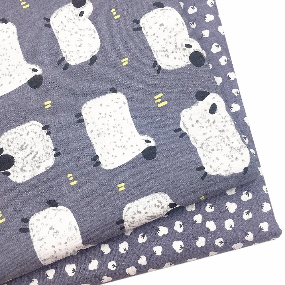

Sheep Print Twill Cotton Fabric DIY Patchwork Tissue Cloth Handmade Quilting Sewing Baby Sheet Dress Home Textile Tilda Material