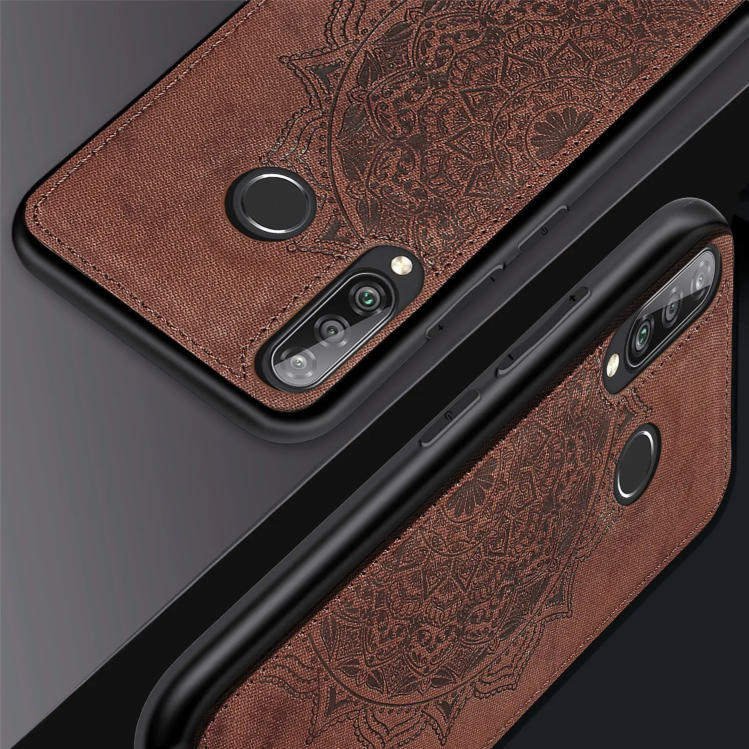 For Huawei P30 Lite Case Ultra Slim Business Fabric Cloth Soft Protect Cases Cover for P30Lite MAR-LX1M MAR-LX1 |