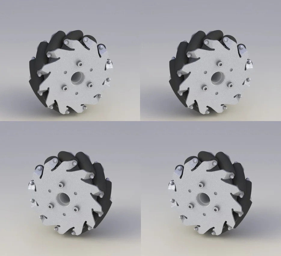 

A Set of 5 Inch 127mm Light Load Type Mecanum Wheel (Mecanum Wheel) 14193 Wheel Omnidirectional