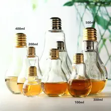 Высококачественная инновационная лампочка бутылки для фруктового сока портативная Милая соковыжималка бутылка для молочной воды Красочная посуда для напитков в подарок