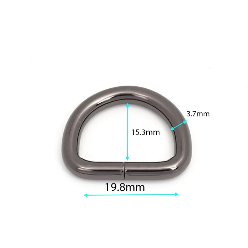 Aliexpress.com : Buy 19.8*15.3mm Bright black D Ring Bags Buckles Bag ...