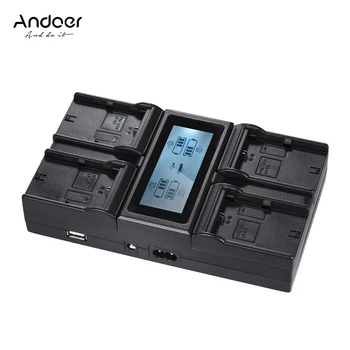 

Andoer LP-E6 LP-E6N 4-Channel Digital Camera Battery Charger for Canon EOS 5DII 5DIII 5DS 5DSR 6D 7DII 60D 80D 70D