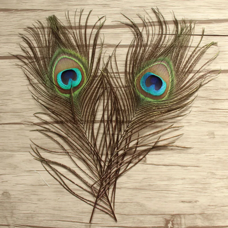 

Natural Iridescent Peacock Feathers,Free shipping via epacket!FP005