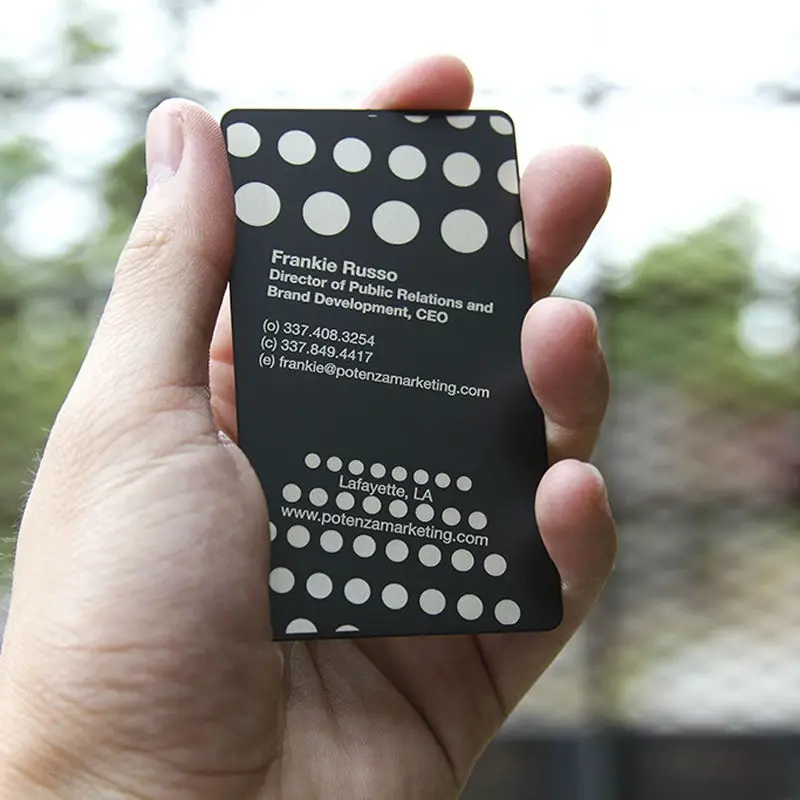 Black Metal Business Card business cards