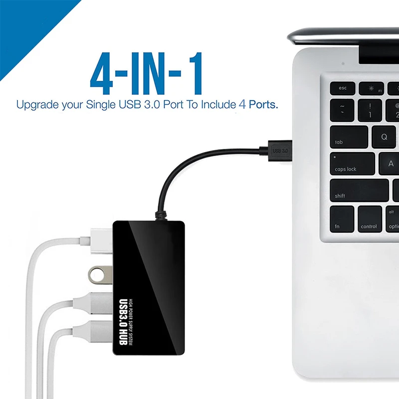 4 Port USB HUB 3 0 5Gbps Super Speed USB Splitter Adapter for iMac Notebook Laptop 3