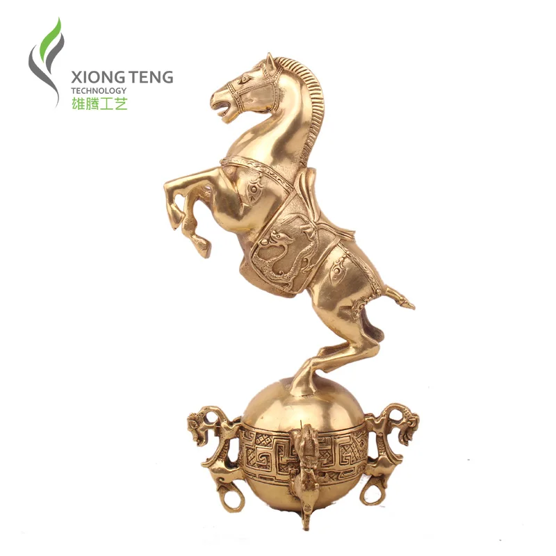 

sales Genuine Pure Copper ball madden decoration lucky feng shui home decoration horse decoration