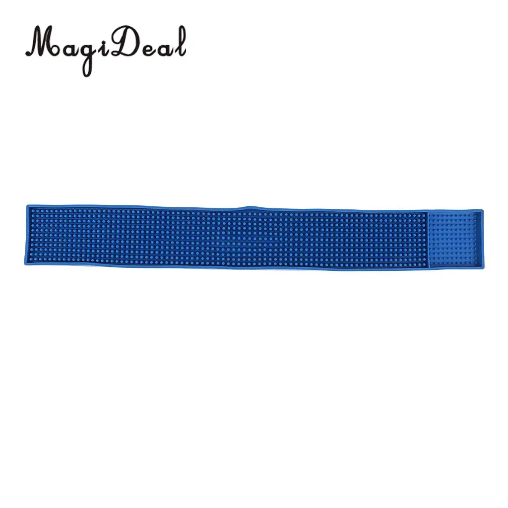 Bar Mat PVC Coaster Bar Service Mat Rubber Waterproof Kitchen Tool Blue