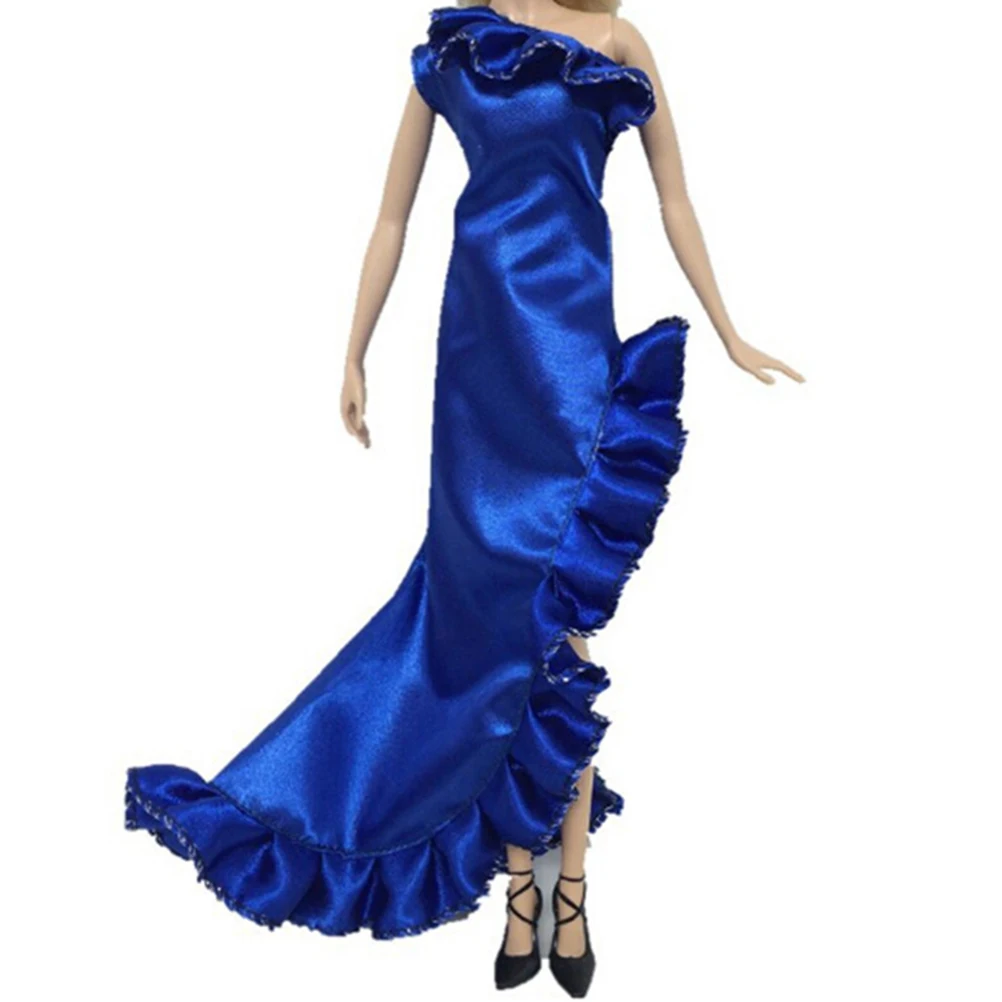 Цельнокроеное платье «хвост русалки» для куклы, Одежда для куклы, вечерние платья, вечерние платья 1/6, аксессуары для куклы