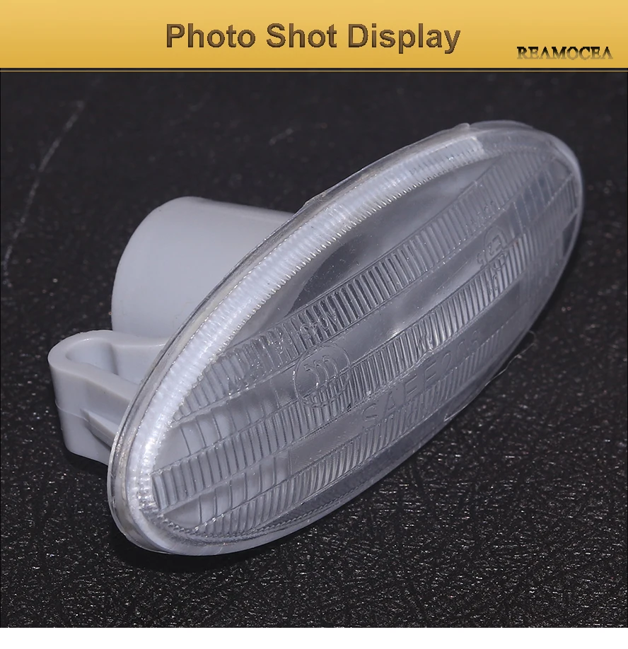 Reamocea 2Pcs Side Turn Signal Lamp Fender Marker Lights Cover 26160-89900 For Nissan Cube Juke Leaf Note Micra X-TRAIL Qashqai (8)