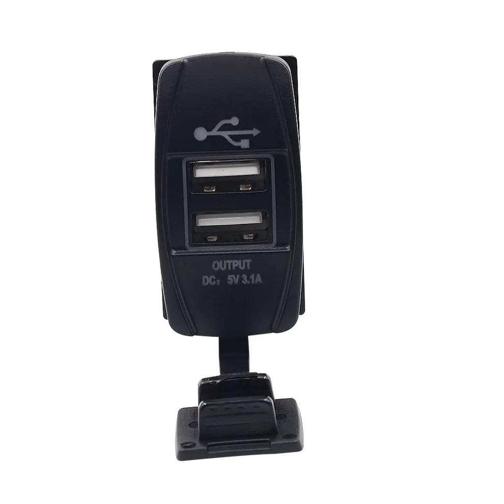 Двойной USB разъем зарядного устройства 12 Вольт Разъем Джек Панель Крепление