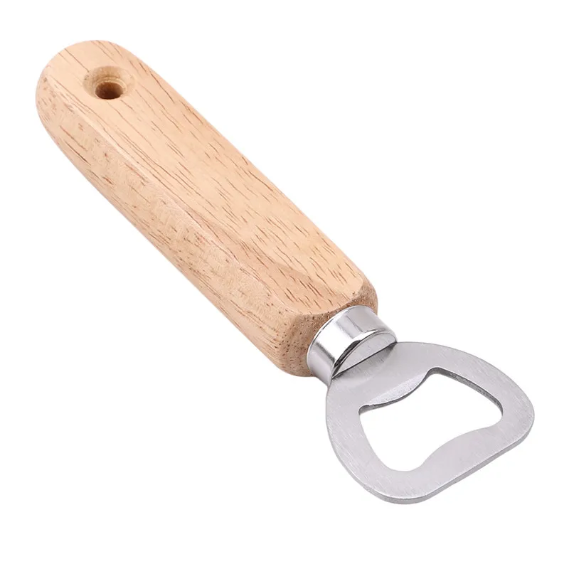 1PC Wood Handle Handheld Bartender Bottle Opener Beer Opener Kitchen