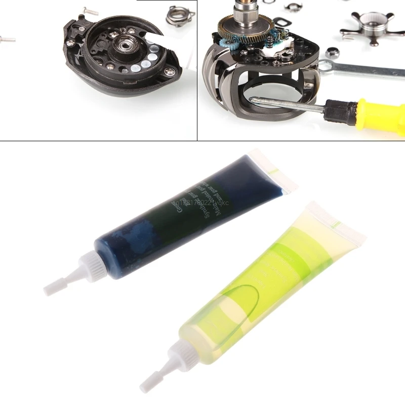 

1 Set 20ml Fishing Reel Lubrication Oil&Grease Lubricating Bearing Maintainence