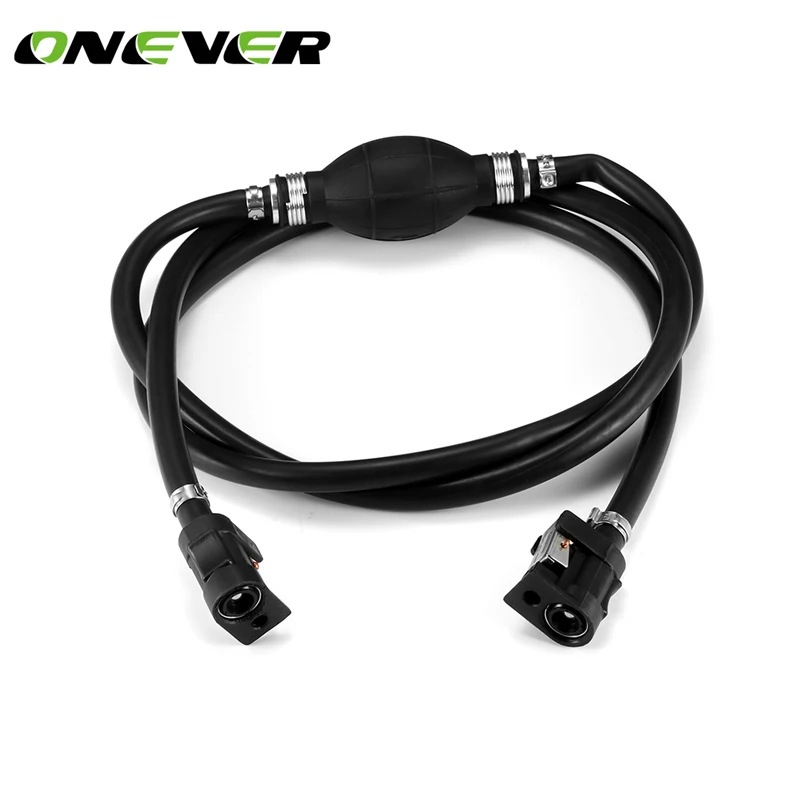 

8mm Fuel Line Hose Primer Bulb Tank Connector Assembly Universal One-way Valve 5/16" for Yamaha Parkson Marine Boat Tractor