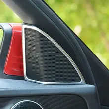 Для Mercedes Benz C Class W205 автомобилей Средства для укладки волос матовая ABS хромированные дверные крышка аудио динамика декоративная рамка