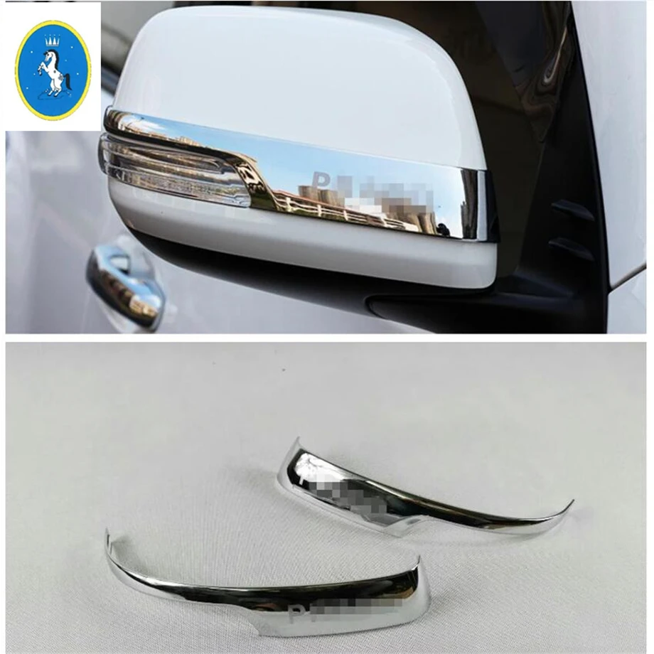 

Yimaautotrims Exterior Refit For Toyota Land Cruiser Prado FJ150 2014 - 2020 Chrome Rearview Mirrors Rubbing Strip Cover Trim
