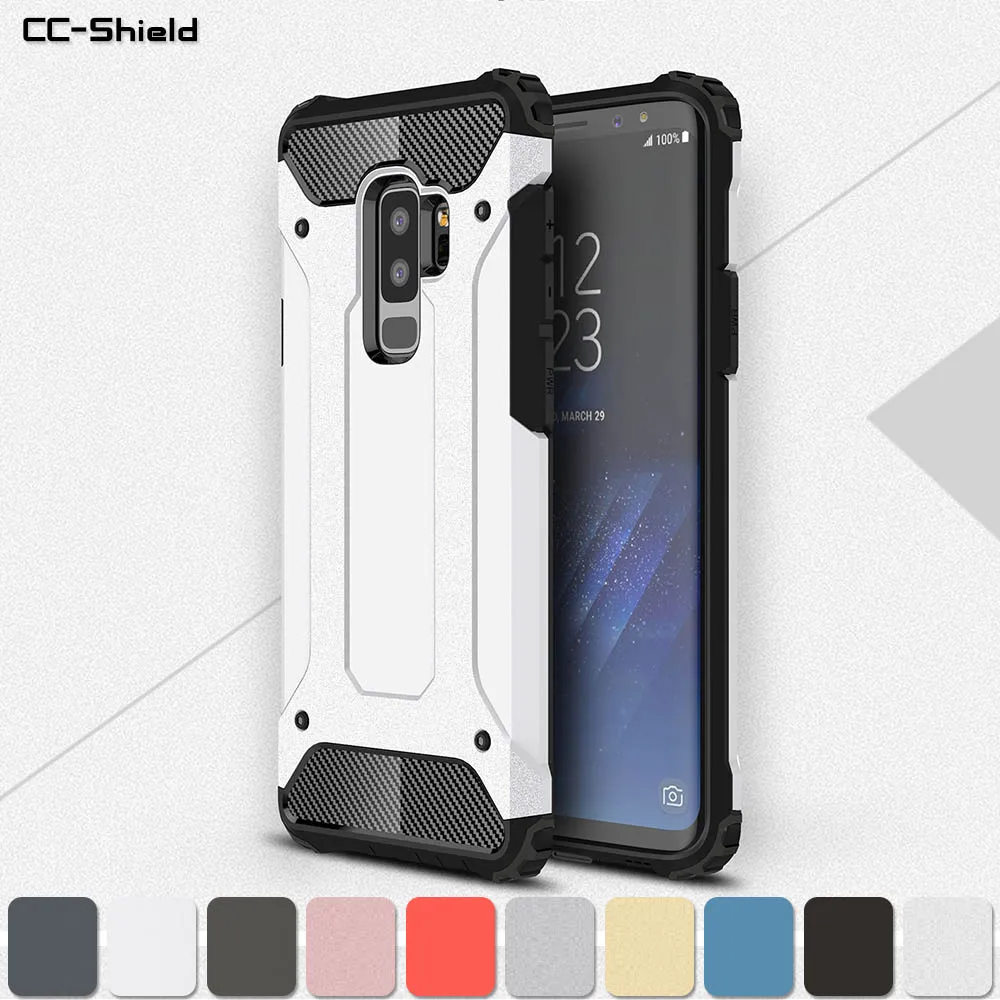 

Armor Case for Samsung Galaxy S9 9S Plus G965 S9Plus SM-G965F/DS SM-G965 Phone Case for Samsung Galaxy 9 9Plus Plus Frame Cover
