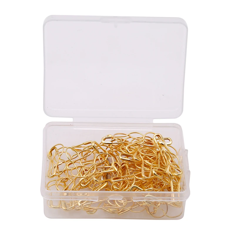 

Steel Pear Shaped PinsGarment Gourd Safety Pin Hangtag Seal Metal 3 Color DIY Sewing Tools Accessory