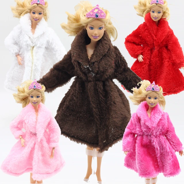 Casaco de pele com calças curtas, Roupas Barbie, Acessórios de Vestir, Roupa  1/6, 30cm, Conjunto 3 peças - AliExpress