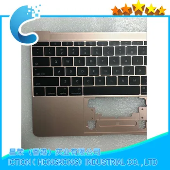 

Original A1534 Topcase For Macbook Pro 12" A1534 Topcase With Keyboard Upper Top Case US Layout 2016 Years Rose Gold color